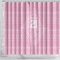 Custom New Zealand Basketball Indigenous Shower Curtain LT9 - Polynesian Pride