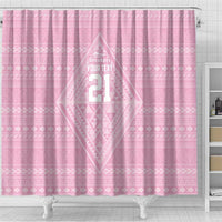 Custom New Zealand Basketball Indigenous Shower Curtain LT9 - Polynesian Pride