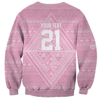 Custom New Zealand Basketball Indigenous Sweatshirt LT9 - Polynesian Pride