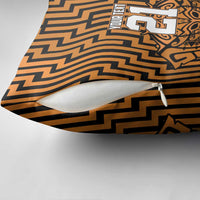 Custom Basketball New Zealand Pillow Cover Gold Maori Ta Moko Indigenous LT9 - Polynesian Pride