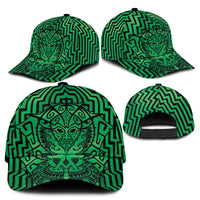 Basketball New Zealand Classic Cap Green Maori Ta Moko Indigenous - Polynesian Pride
