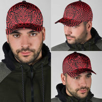 Basketball New Zealand Classic Cap Red Maori Ta Moko Indigenous - Polynesian Pride