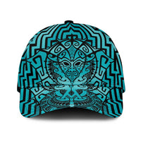 Basketball New Zealand Classic Cap Teal Maori Ta Moko Indigenous LT9 Universal Fit Teal - Polynesian Pride