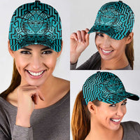 Basketball New Zealand Classic Cap Teal Maori Ta Moko Indigenous LT9 - Polynesian Pride