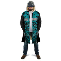 Custom Basketball New Zealand Cloak Teal Maori Ta Moko Indigenous LT9 - Polynesian Pride