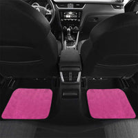New Zealand Custom Car Mats Fire Basketball Maori Tribal Pink LT9 Set 2pcs - Back Pink - Polynesian Pride