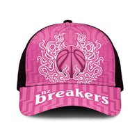 New Zealand Mesh Trucker Cap Fire Basketball Maori Tribal Pink - Polynesian Pride