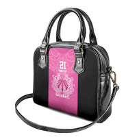 New Zealand Custom Shoulder Handbag Fire Basketball Maori Tribal Pink LT9 - Polynesian Pride