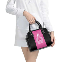 New Zealand Custom Shoulder Handbag Fire Basketball Maori Tribal Pink LT9 - Polynesian Pride