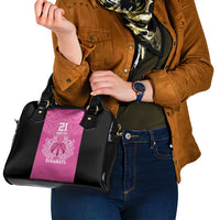 New Zealand Custom Shoulder Handbag Fire Basketball Maori Tribal Pink LT9 - Polynesian Pride