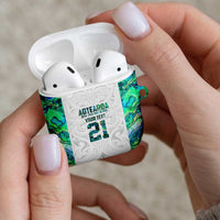 Custom New Zealand Aotearoa AirPods Case Green Maori Paua Shell Indigenous - Polynesian Pride
