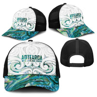 New Zealand Aotearoa Baseball Net Cap Green Maori Papua Shell Indigenous - Polynesian Pride
