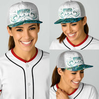 New Zealand Aotearoa Baseball Net Cap Green Maori Papua Shell Indigenous - Polynesian Pride