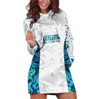 Custom New Zealand Aotearoa Hoodie Dress Maori Paua Shell Indigenous - Polynesian Pride