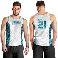 Custom New Zealand Aotearoa Men Tank Top Maori Paua Shell Indigenous - Polynesian Pride