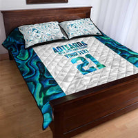 Custom New Zealand Aotearoa Quilt Bed Set Maori Paua Shell Indigenous - Polynesian Pride