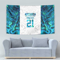 Custom New Zealand Aotearoa Tapestry Maori Paua Shell Indigenous - Polynesian Pride