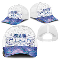 New Zealand Aotearoa Baseball Net Cap Purple Maori Papua Shell Indigenous - Polynesian Pride