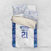 Custom New Zealand Aotearoa Bedding Set Purple Maori Paua Shell Indigenous - Polynesian Pride