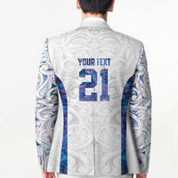 Custom New Zealand Aotearoa Blazer Purple Maori Paua Shell Indigenous - Polynesian Pride