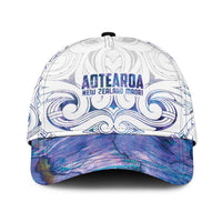 New Zealand Aotearoa Classic Cap Purple Maori Papua Shell Indigenous LT9 Universal Fit Purple - Polynesian Pride