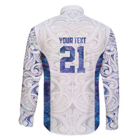 Custom New Zealand Aotearoa Family Matching Long Sleeve Bodycon Dress and Hawaiian Shirt Purple Maori Paua Shell Indigenous - Polynesian Pride