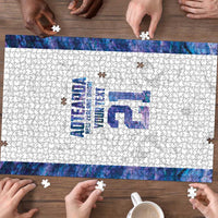 Custom New Zealand Aotearoa Puzzle Purple Maori Paua Shell Indigenous - Polynesian Pride