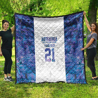 Custom New Zealand Aotearoa Quilt Purple Maori Paua Shell Indigenous - Polynesian Pride