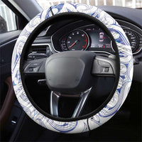 New Zealand Aotearoa Steering Wheel Cover Purple Maori Paua Shell Indigenous - Polynesian Pride