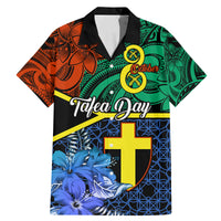 tafea-day-family-matching-mermaid-dress-and-hawaiian-shirt-vanuatu-sand-drawing-with-polynesian-pattern