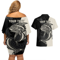 personalised-polynesia-fishing-couples-matching-off-shoulder-short-dress-and-hawaiian-shirt-with-maori-hei-matau-fish-hook-gold-art
