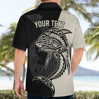 Personalised Polynesia Fishing Hawaiian Shirt With Maori Hei Matau Fish Hook Gold Art LT9 - Polynesian Pride