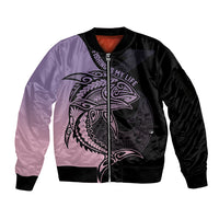 personalised-polynesia-fishing-sleeve-zip-bomber-jacket-with-maori-hei-matau-fish-hook-pastel-art