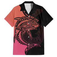 Personalised Polynesia Fishing Hawaiian Shirt With Maori Hei Matau Fish Hook Pink Art LT9 Pink - Polynesian Pride