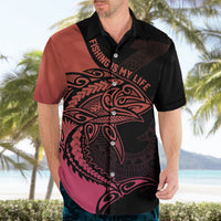 Personalised Polynesia Fishing Hawaiian Shirt With Maori Hei Matau Fish Hook Pink Art LT9 - Polynesian Pride