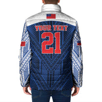 Custom Rugby Toa Samoa Padded Jacket Samoa mo Samoa Island Warrior Pride - Polynesian Pride