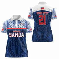 Custom Rugby Toa Samoa Women Polo Shirt Samoa mo Samoa Island Warrior Pride - Polynesian Pride
