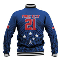 Custom Rugby Toa Samoa Baseball Jacket Samoa mo Samoa Strength in Tatau - Polynesian Pride