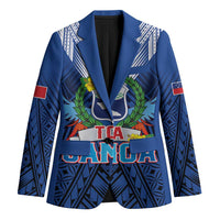 Custom Rugby Toa Samoa Blazer Samoa mo Samoa Strength in Tatau - Polynesian Pride