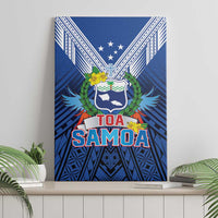 Rugby Toa Samoa Canvas Wall Art Samoa mo Samoa Strength in Tatau - Polynesian Pride