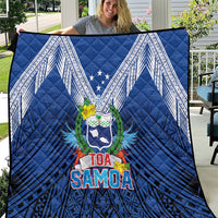Rugby Toa Samoa Quilt Samoa mo Samoa Strength in Tatau - Polynesian Pride