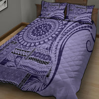 Samoa Siapo Arty Quilt Bed Set Purple Style LT9 - Polynesian Pride