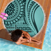 Samoa Siapo Arty Beach Blanket Turquoise Style LT9 - Polynesian Pride