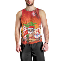 Personalised Wishes in Tahitian Christmas Men Tank Top French Polynesia Santa Beach LT9 - Polynesian Pride