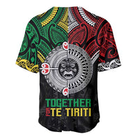 Aotearoa and Cook Islands Mo Te Tiriti Baseball Jersey New Zealand Honour The Treaty Ake!Ake!Ake! LT9 - Polynesian Pride