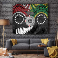 Aotearoa and Cook Islands Mo Te Tiriti Tapestry New Zealand Honour The Treaty Ake!Ake!Ake! LT9 Green - Polynesian Pride
