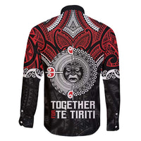 Aotearoa and Tonga Mo Te Tiriti Family Matching Long Sleeve Bodycon Dress and Hawaiian Shirt New Zealand Honour The Treaty Ake!Ake!Ake! LT9 - Polynesian Pride