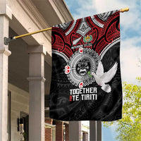 Aotearoa and Tonga Mo Te Tiriti Garden Flag New Zealand Honour The Treaty Ake!Ake!Ake! LT9 House Flag Red - Polynesian Pride