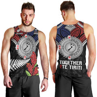 Aotearoa and Samoa Mo Te Tiriti Men Tank Top Tangata Moana Stand with Tangata Whenua