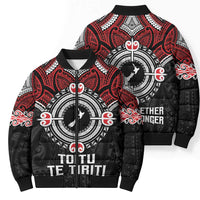 Aotearoa Proud To Be Maori Bomber Puffer Jacket New Zealand Fight Together LT9 - Polynesian Pride
